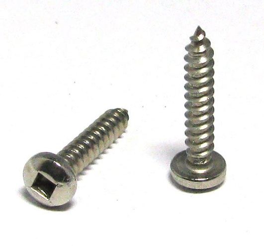 SCREW STS PAN SQ DRV SS 304 6G X 1/2 ( 12MM) 